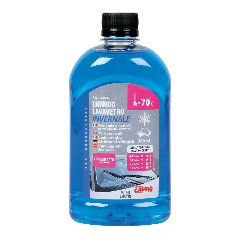Εικόνα 1 από 1 — ΥΓΡΟ ΥΑΛΟΚΑΘΑΡΙΣΤΗΡΩΝ SCREEN-WASH INVERNALE -70°C 500ml LAMPA – 1 ΤΕΜ.