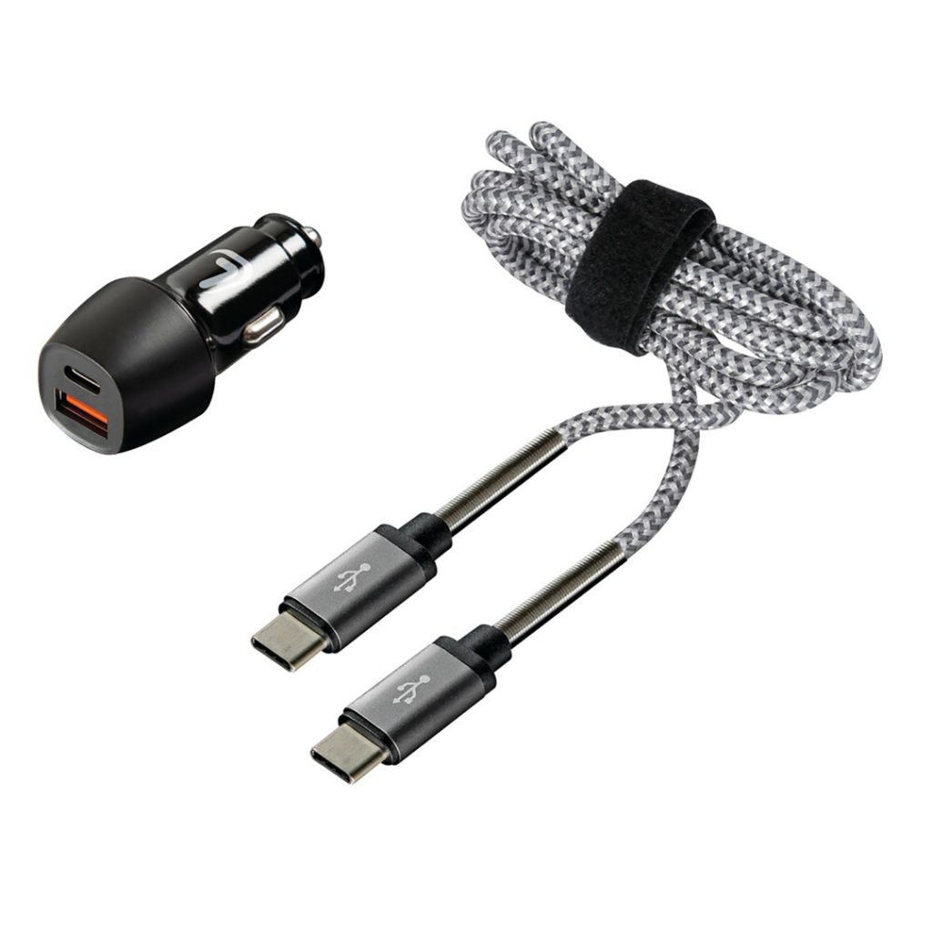 Εικόνα 1 από 6 — ΦΟΡΤΙΣΤΗΣ ΑΝΑΠΤΗΡΑ ΜΕ 2 USB ΚΑΙ ΚΑΛΩΔΙΟ ΦΟΡΤΙΣΗΣΚΑΙΣΥΓΧΡΟΝΙΣΜΟΥ 100cm TYPE-C KIT PRO 18W 12/24V