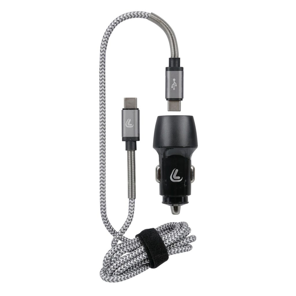 Εικόνα 3 από 6 — ΦΟΡΤΙΣΤΗΣ ΑΝΑΠΤΗΡΑ ΜΕ 2 USB ΚΑΙ ΚΑΛΩΔΙΟ ΦΟΡΤΙΣΗΣΚΑΙΣΥΓΧΡΟΝΙΣΜΟΥ 100cm TYPE-C KIT PRO 18W 12/24V