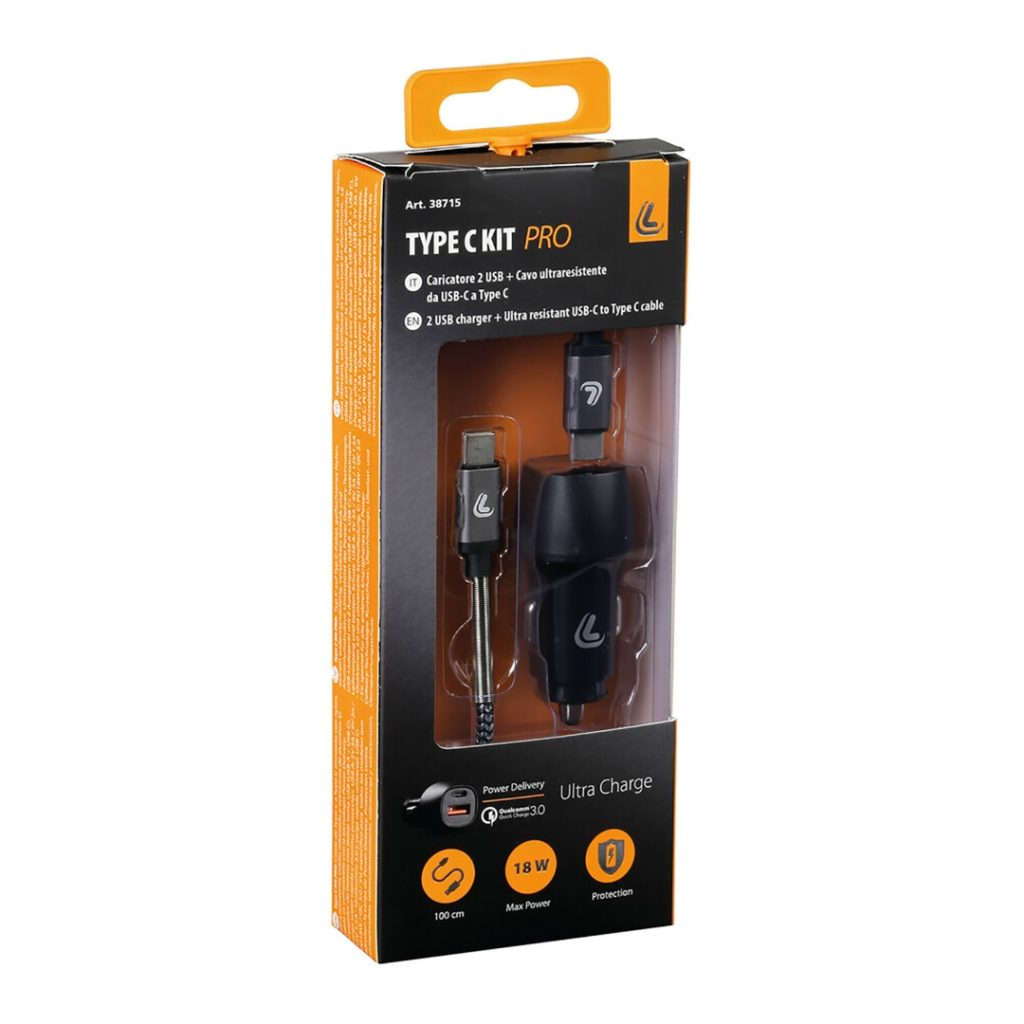 Εικόνα 5 από 6 — ΦΟΡΤΙΣΤΗΣ ΑΝΑΠΤΗΡΑ ΜΕ 2 USB ΚΑΙ ΚΑΛΩΔΙΟ ΦΟΡΤΙΣΗΣΚΑΙΣΥΓΧΡΟΝΙΣΜΟΥ 100cm TYPE-C KIT PRO 18W 12/24V
