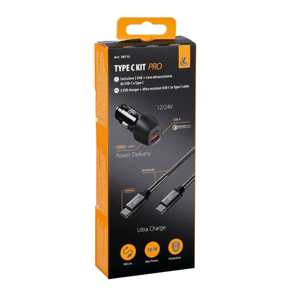 Εικόνα 6 από 6 — ΦΟΡΤΙΣΤΗΣ ΑΝΑΠΤΗΡΑ ΜΕ 2 USB ΚΑΙ ΚΑΛΩΔΙΟ ΦΟΡΤΙΣΗΣΚΑΙΣΥΓΧΡΟΝΙΣΜΟΥ 100cm TYPE-C KIT PRO 18W 12/24V