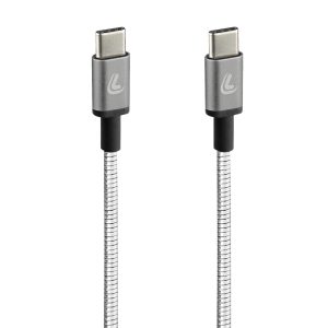 ΚΑΛΩΔΙΟ ΦΟΡΤΙΣΗΣ/ΜΕΤΑΦΟΡΑΣ ΔΕΔΟΜΕΝΩΝ USB TYPE C>USB TYPE C IRON 2.0 3000mA/60W ΑΣΗΜΙ 100cm LAMPA - 1 ΤΕΜ.