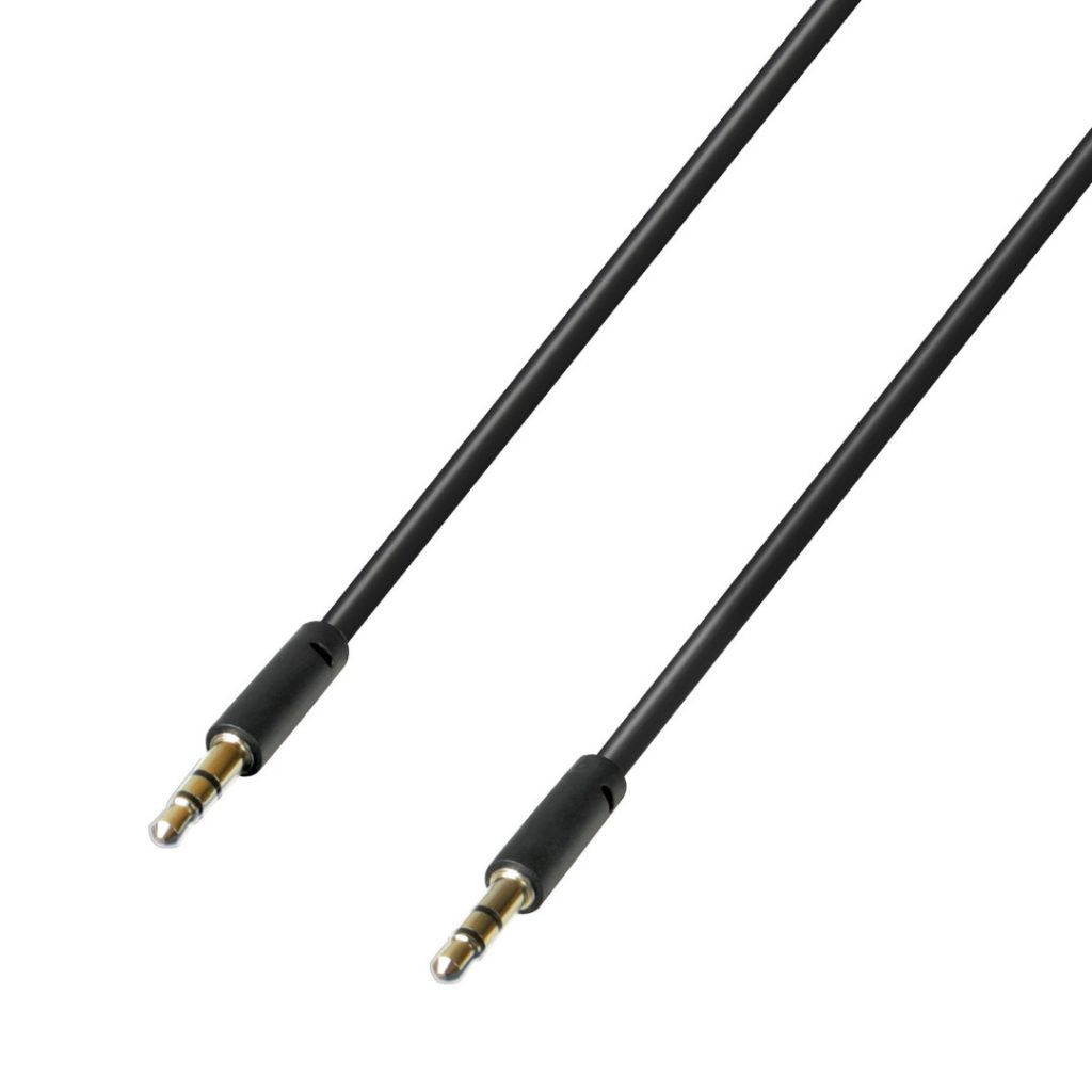 Εικόνα 1 από 3 — ΚΑΛΩΔΙΟ ΗΧΟΥ ΓΙΑ ΘΥΡΑ AUX 100cm STEREO JACK ESSENTIALS LINE (JACK ΣΕ JACK 3,5 mm)