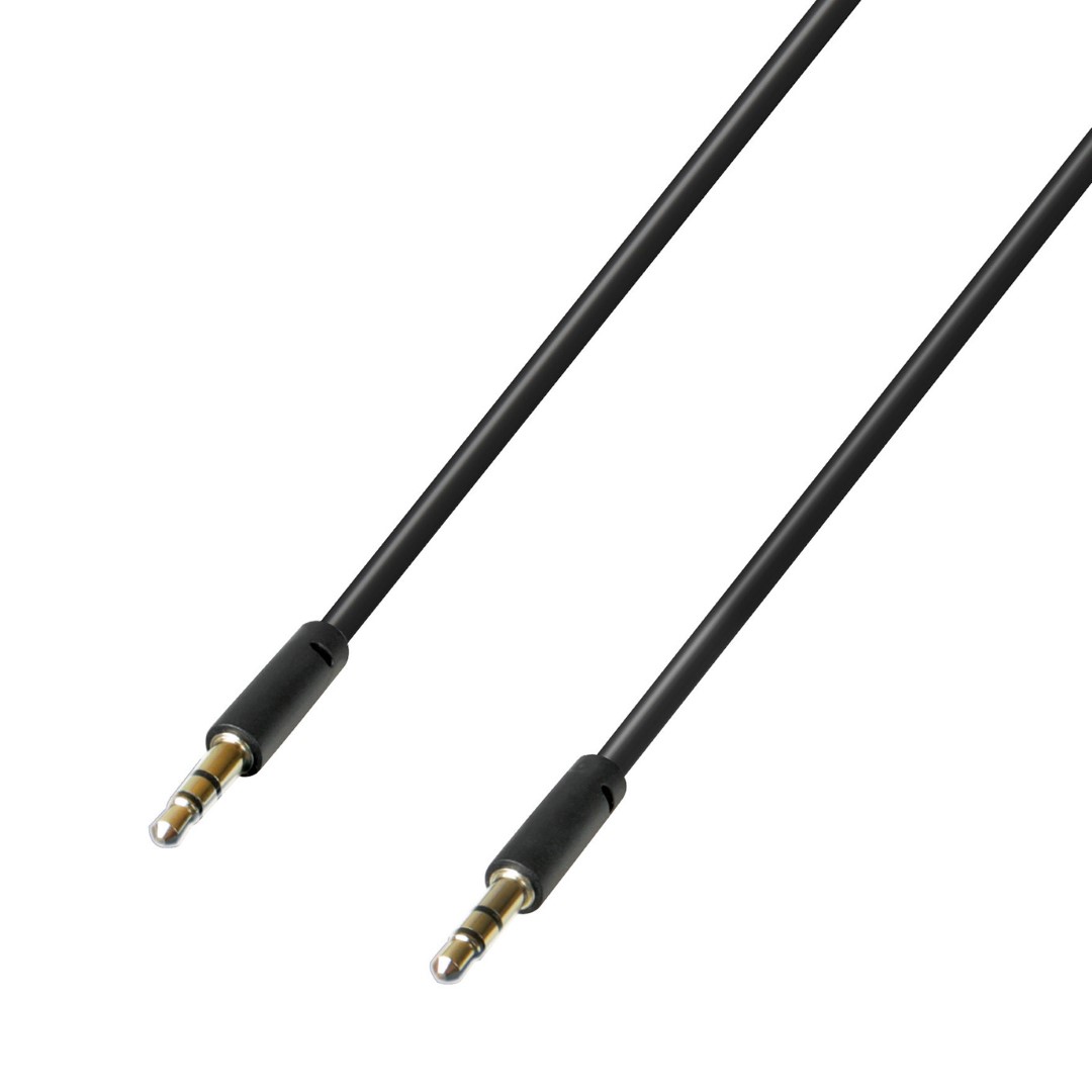 Εικόνα 1 από 3 — ΚΑΛΩΔΙΟ ΗΧΟΥ ΓΙΑ ΘΥΡΑ AUX 100cm STEREO JACK ESSENTIALS LINE (JACK ΣΕ JACK 3,5 mm)