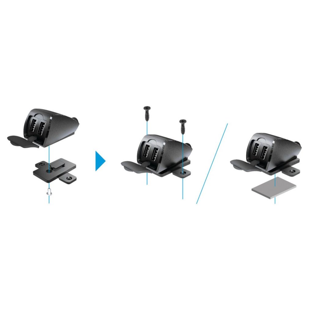 Εικόνα 4 από 6 — ΦΟΡΤΙΣΤΗΣ USB ΔΙΠΛΟΣ TREK 2 12/24V 5400mA ΜΕ ΒΑΣΗ ΣΤΗΡΙΞΗΣ ΒΙΔΩΤΗ ΚΑΙ ΚΑΛΩΔΙΟ 150cm ΑΔΙΑΒΡΟΧΟΣ