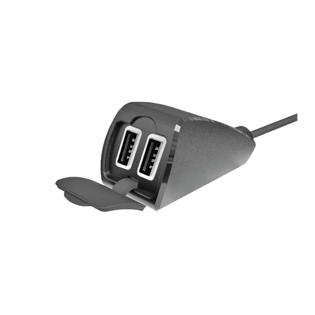 Εικόνα 3 από 8 — ΦΟΡΤΙΣΤΗΣ USB ΔΙΠΛΟΣ TREK 12/24V 5400mA ΜΕ ΒΑΣΗ ΣΤΗΡΙΞΗΣ ΤΙΜΟΝΙΟΥ 21-32mm ΚΑΙ ΚΑΛΩΔΙΟ 150cm ΑΔΙΑΒΡΟΧΟΣ