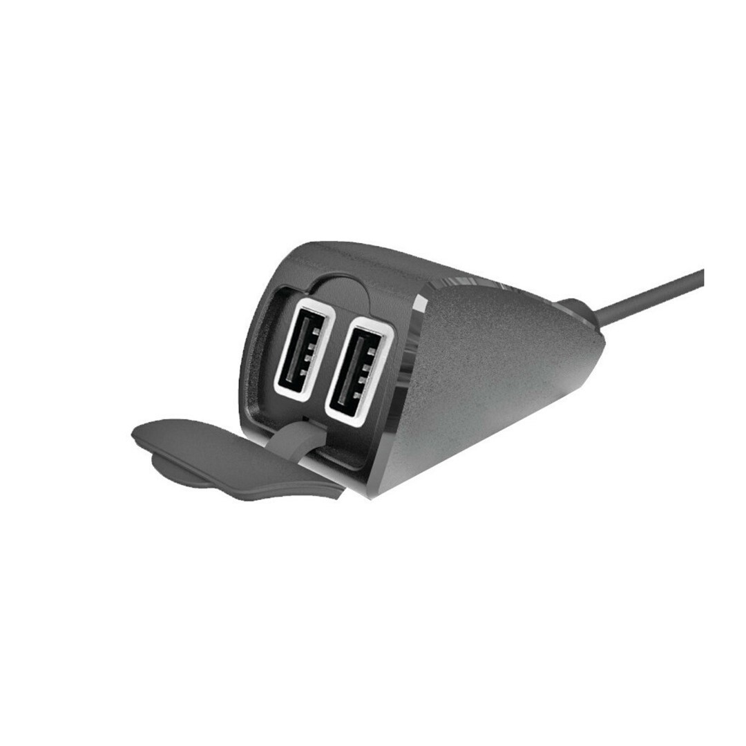 Εικόνα 3 από 8 — ΦΟΡΤΙΣΤΗΣ USB ΔΙΠΛΟΣ TREK 12/24V 5400mA ΜΕ ΒΑΣΗ ΣΤΗΡΙΞΗΣ ΤΙΜΟΝΙΟΥ 21-32mm ΚΑΙ ΚΑΛΩΔΙΟ 150cm ΑΔΙΑΒΡΟΧΟΣ