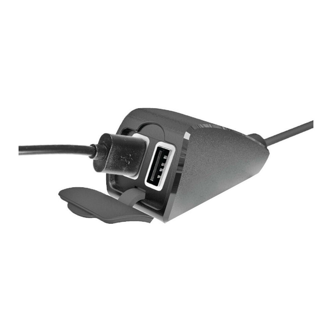 Εικόνα 4 από 8 — ΦΟΡΤΙΣΤΗΣ USB ΔΙΠΛΟΣ TREK 12/24V 5400mA ΜΕ ΒΑΣΗ ΣΤΗΡΙΞΗΣ ΤΙΜΟΝΙΟΥ 21-32mm ΚΑΙ ΚΑΛΩΔΙΟ 150cm ΑΔΙΑΒΡΟΧΟΣ