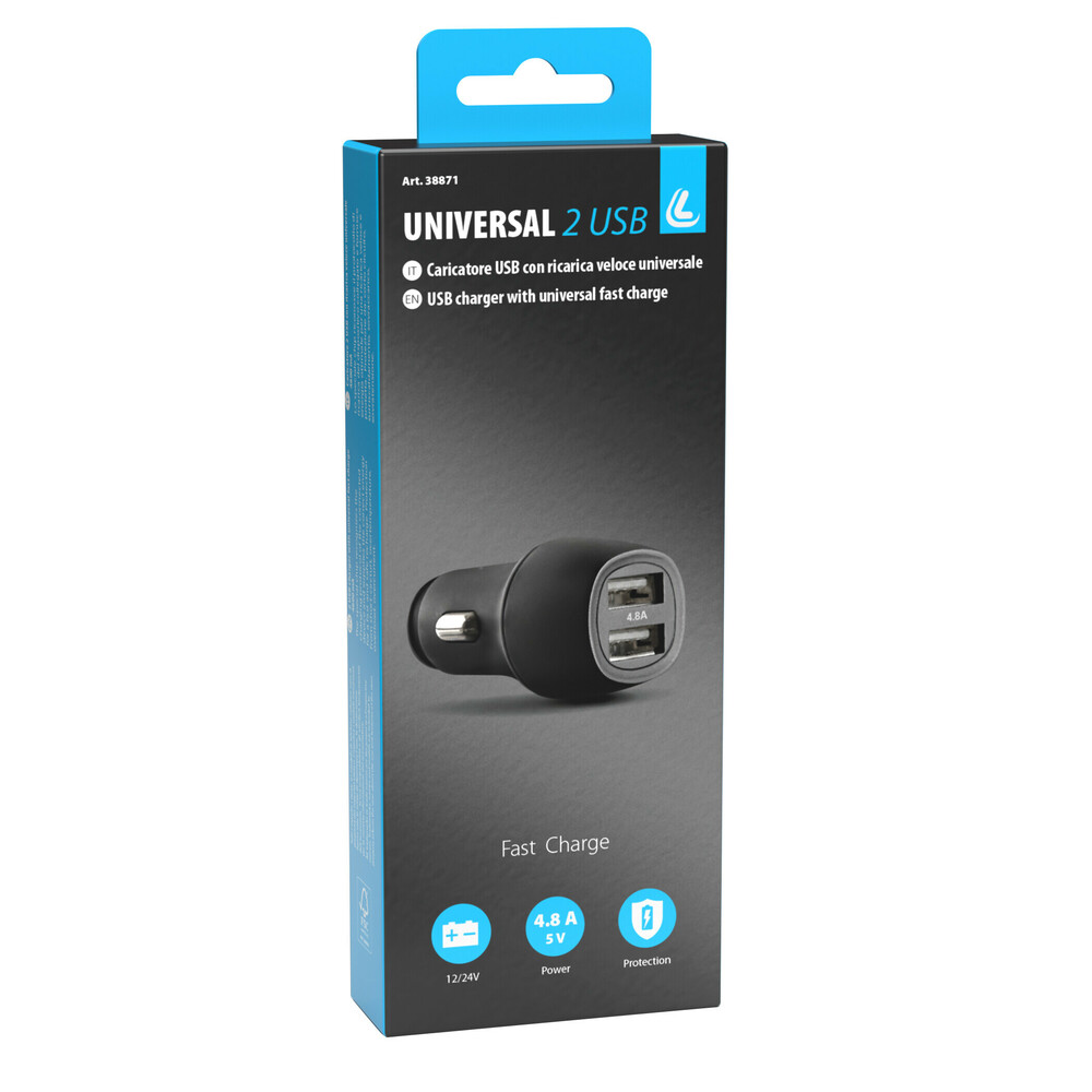 Εικόνα 2 από 2 — ΑΝΤΑΠΤΟΡΑΣ ΑΝΑΠΤΗΡΑ 12/24V ΜΕ 2 USB 4800mA FAST CHARGER