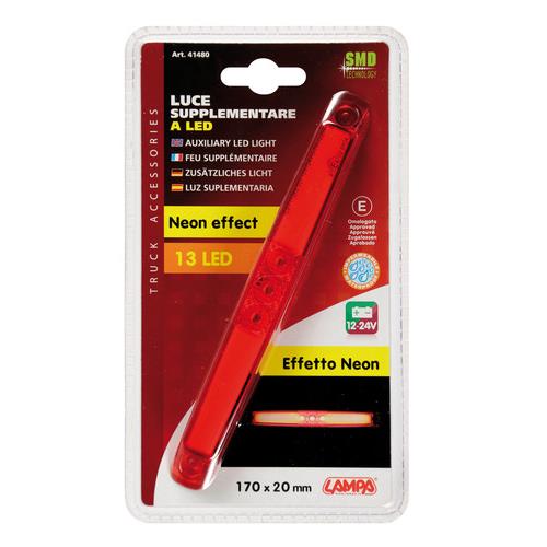 Εικόνα 5 από 5 — ΦΩΣ ΘΕΣΕΩΣ 12/24V 13LED NEON EFFECT 17cm ΚΟΚΚΙΝΟ ΑΔΙΑΒΡΟΧΟ