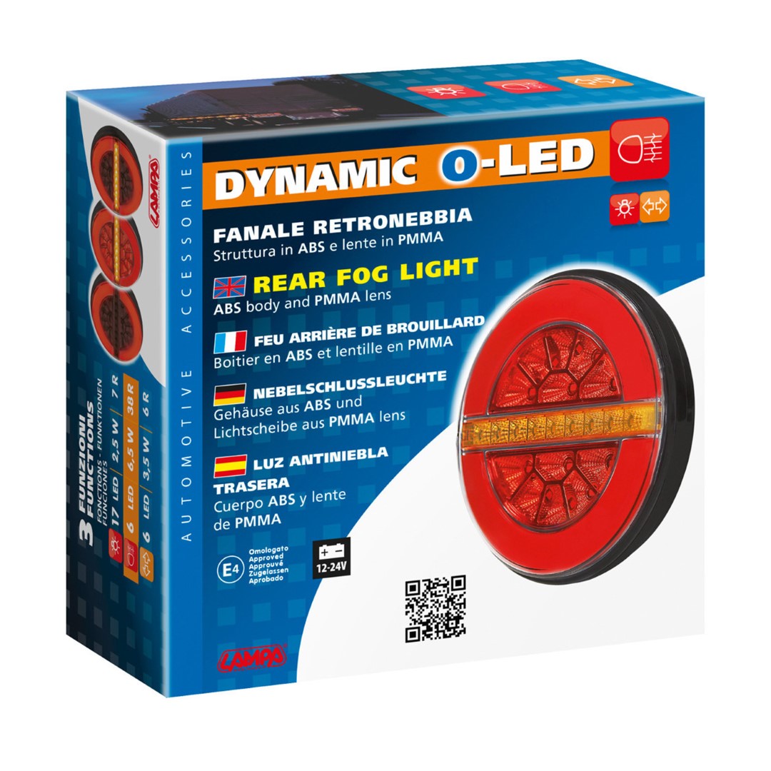 Εικόνα 4 από 4 — ΦΩΣ ΠΙΣΩ ΑΡΙΣΤΕΡΟ 12/24V DYNAMIC-O 140 mm ΜΕ 29 LED 3 ΧΡΗΣΕΙΣ ΟΜΙΧΛΗΣ/ΘΕΣΕΩΣ/ΦΛΑΣ (ΚΟΚΚΙΝΟ/ΠΟΡΤΟΚΑΛΙ) – 1 ΤΕΜ.