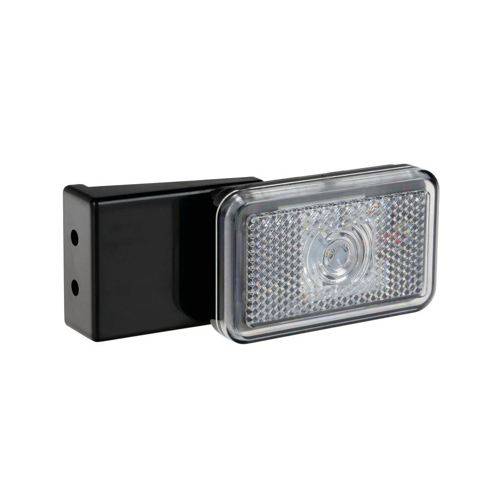 Εικόνα 1 από 6 — ΦΩΣ ΟΓΚΟΥ 12/24V  1LED ΜΕ ΒΑΣΗ ΚΑΙ ΑΝΑΚΛΑΣΤΗΡΑ ΛΕΥΚΟ  LAMPA – 1 TEM.