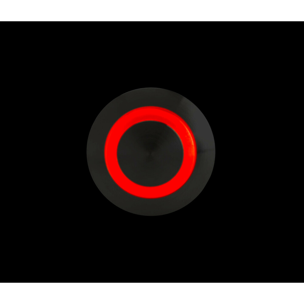 Εικόνα 4 από 6 — ΔΙΑΚΟΠΤΗΣ ΜΠΟΥΤΟΝ (BUTTON) 12/24V 5Amax 5PIN IP65 ON/OFF ME LED ΚΟΚΚΙΝΟ ΑΝΟΞΕΙΔΩΤΟ ΑΤΣΑΛΙ​ LAMPA – 1 TEM.