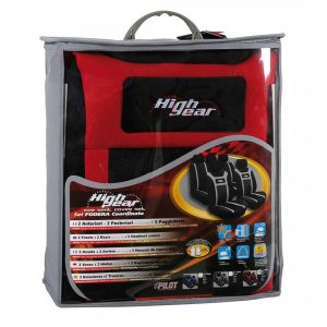ΚΑΛΥΜΜΑΤΑ ΚΑΘΙΣΜΑΤΩΝ HIGH-GEAR ΜΑΥΡΟ/ΚΟΚΚΙΝΟ ΣΕΤ