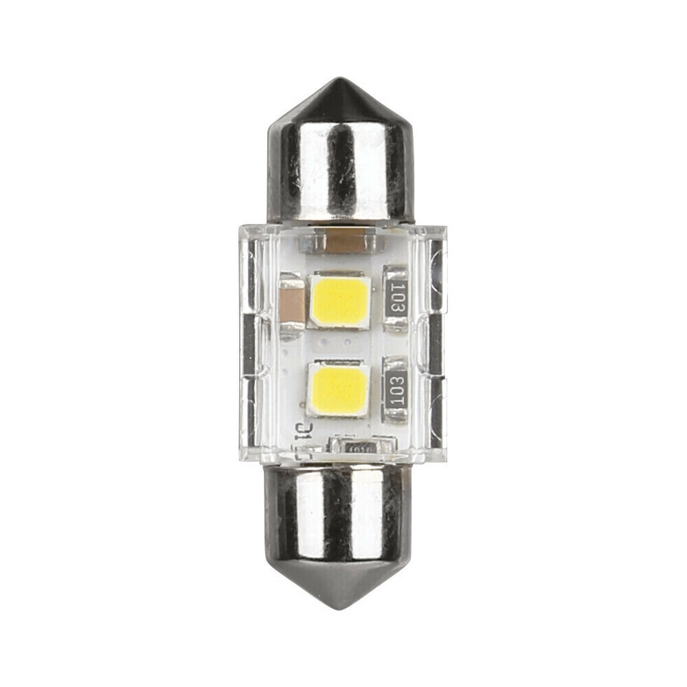Εικόνα 1 από 3 — ΛΑΜΠΑΚΙΑ ΠΛΑΦΟΝΙΕΡΑΣ 12/24V 12x31mm 140/120lm 6.500K ΔΙΠΛΗΣ ΠΟΛ/ΤΑΣ LED CAN-BUS PRO-USER SERIES 1ΤΕΜ