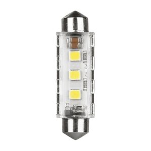 ΛΑΜΠΑΚΙΑ ΠΛΑΦΟΝΙΕΡΑΣ 12/24V 12x41mm 260/220lm 6.500K ΔΙΠΛΗΣ ΠΟΛ/ΤΑΣ LED CAN-BUS PRO-USER SERIES 1ΤΕΜ