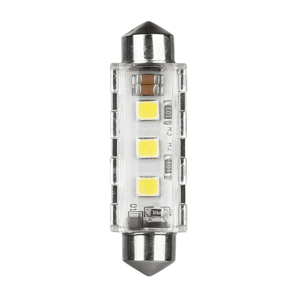Εικόνα 1 από 3 — ΛΑΜΠΑΚΙΑ ΠΛΑΦΟΝΙΕΡΑΣ 12/24V 12x41mm 260/220lm 6.500K ΔΙΠΛΗΣ ΠΟΛ/ΤΑΣ LED CAN-BUS PRO-USER SERIES 1ΤΕΜ