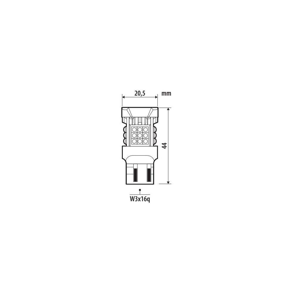 Εικόνα 2 από 3 — W21/5W (T20)12/24V W3x16q 3470/800+2720/760lm 6.500K ΔΙΠΛΗΣ ΠΟΛ/ΤΑΣ LED CAN-BUS PRO-USER SERIES 1ΤΕΜ
