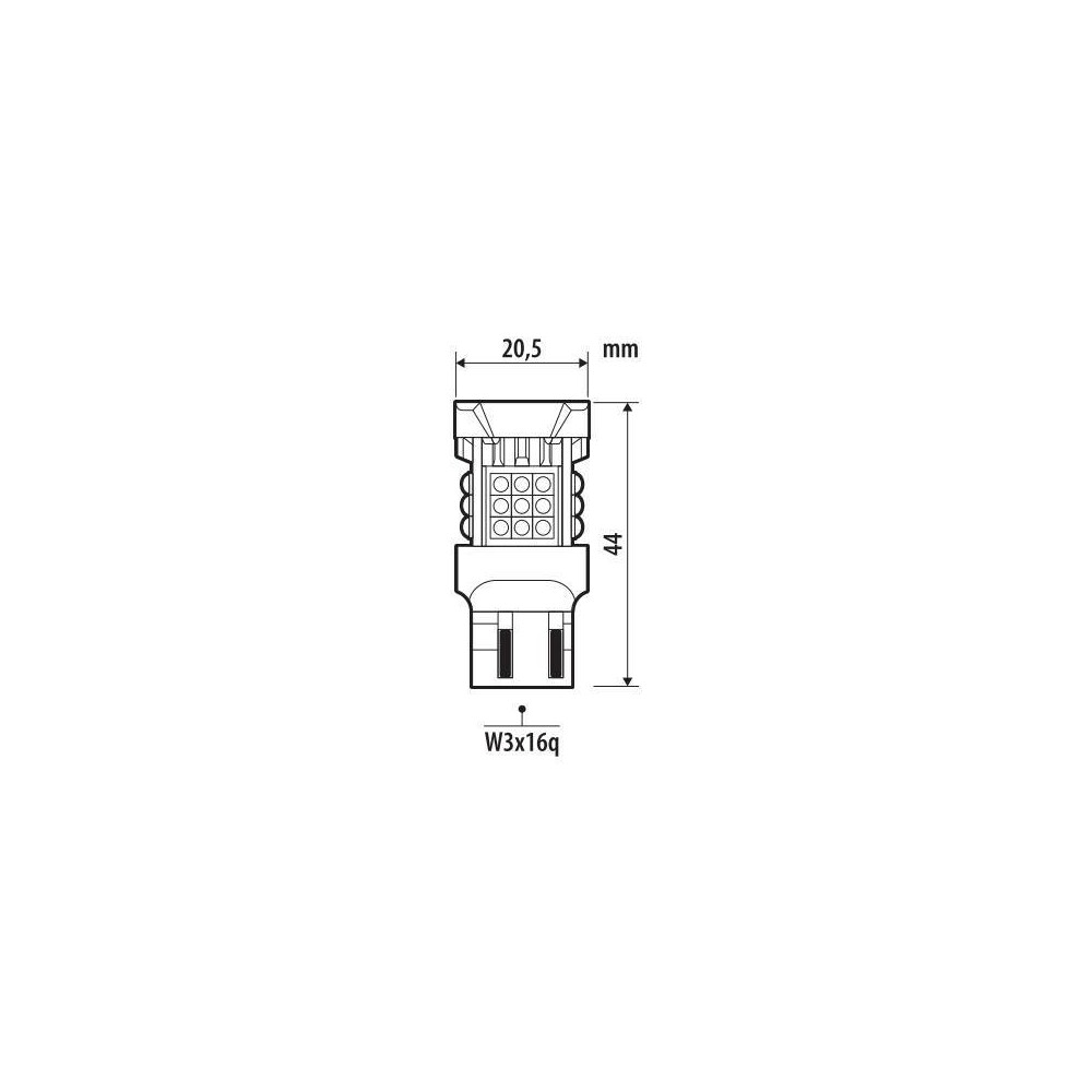 Εικόνα 2 από 3 — W21/5W (T20) 12/24V W3x16q 3040/580+2290/550lm ΜΕ ΠΟΡΤΟΚΑΛΙ ΦΩΣ LED CAN-BUS PRO-USER SERIES 1ΤΕΜ.