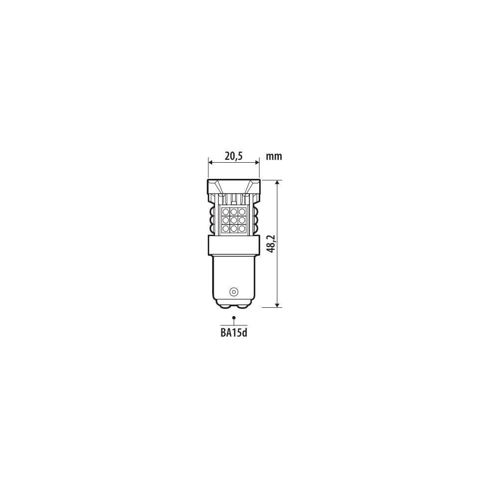 Εικόνα 2 από 3 — R5W 12/24V BA15d 3480/800lm+2730/760lm 6.500K ΔΙΠΛΗΣ ΠΟΛΙΚΟΤΗΤΑΣ LED CAN-BUS PRO-USER SERIES 1ΤΕΜ.