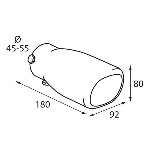 Εικόνα 4 από 4 — ΑΚΡΟ ΕΞΑΤΜΙΣΗΣ TS-10 45-55mm – ΤΕΤΡΑΓΩΝΟ