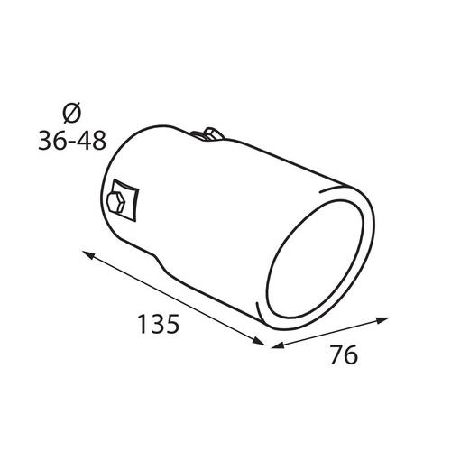 Εικόνα 3 από 4 — ΑΚΡΟ ΕΞΑΤΜΙΣΗΣ TS-15 36-48mm – ΣΤΡΟΓΓΥΛΟ
