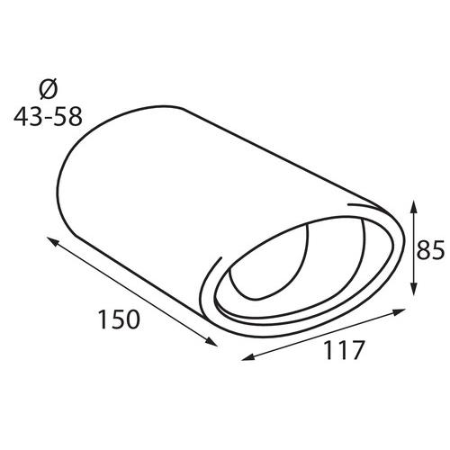 Εικόνα 2 από 4 — ΑΚΡΟ ΕΞΑΤΜΙΣΗΣ TS-17 L 43-58mm – ΚΟΦΤΟ