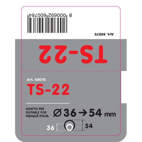 Εικόνα 3 από 4 — ΑΚΡΟ ΕΞΑΤΜΙΣΗΣ TS-22 Φ 36-54mm – ΔΙΠΛΗ ΑΠΟΛΗΞΗ