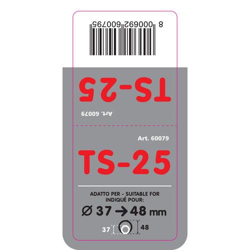 Εικόνα 3 από 4 — ΑΚΡΟ ΕΞΑΤΜΙΣΗΣ TS-25 Φ 37-58 mm – ΣΤΡΟΓΓΥΛΟ ΜΑΥΡΟ/ΙΝΟΧ