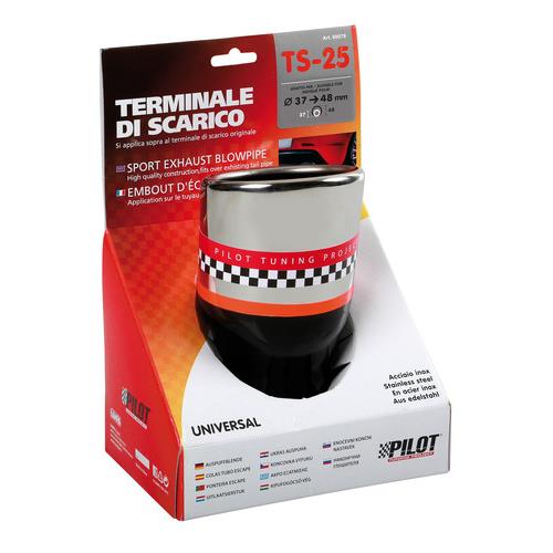 Εικόνα 4 από 4 — ΑΚΡΟ ΕΞΑΤΜΙΣΗΣ TS-25 Φ 37-58 mm – ΣΤΡΟΓΓΥΛΟ ΜΑΥΡΟ/ΙΝΟΧ