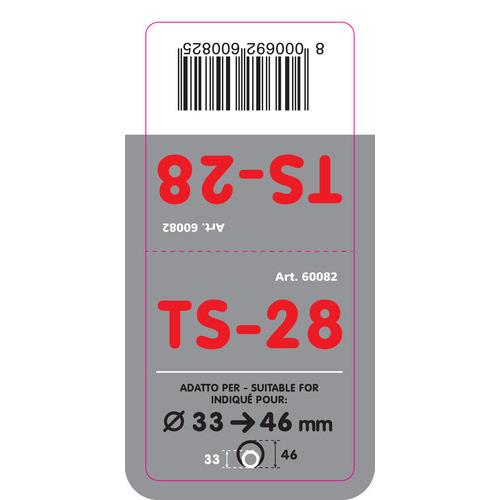 Εικόνα 4 από 4 — ΑΚΡΟ ΕΞΑΤΜΙΣΗΣ TS-28 Φ 33-46 – ΣΤΡΟΓΓΥΛΟ ΛΟΞΟ