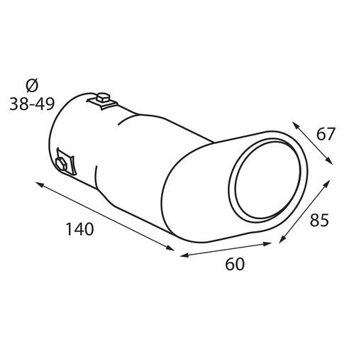 Εικόνα 2 από 4 — ΑΚΡΟ ΕΞΑΤΜΙΣΗΣ TS-33 Φ 38-49mm – ΓΩΝΙΑ