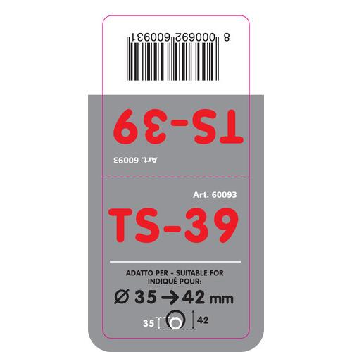 Εικόνα 4 από 4 — ΑΚΡΟ ΕΞΑΤΜΙΣΗΣ TS-39 Φ 35-42mm – ΣΤΡΟΓΓΥΛΟ ΛΟΞΟ