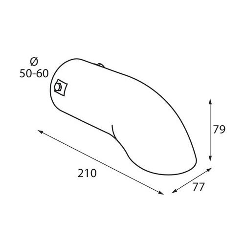 Εικόνα 2 από 4 — ΑΚΡΟ ΕΞΑΤΜΙΣΗΣ TS-44 Φ 50-60mm – ΣΤΡΟΓΓΥΛΟ ΛΟΞΟ