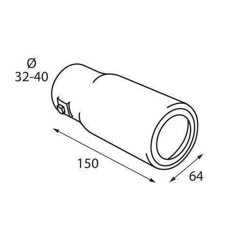 Εικόνα 2 από 4 — ΑΚΡΟ ΕΞΑΤΜΙΣΗΣ TS-52 Φ 32-40mm