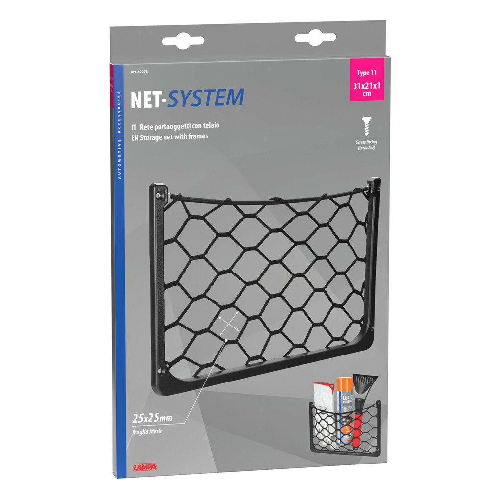 Εικόνα 5 από 5 — ΘΗΚΗ ΜΕ ΕΛΑΣΤΙΚΟ ΔΙΧΤΥ 31x21x1cm NET-SYSTEM 11 ΜΕ ΠΛΑΙΣΙΟ ΠΕΡΙΧΕΙ ΚΙΤ ΤΟΠΟΘΕΤΗΣΗΣ LAMPA – 1 ΤΕΜ.