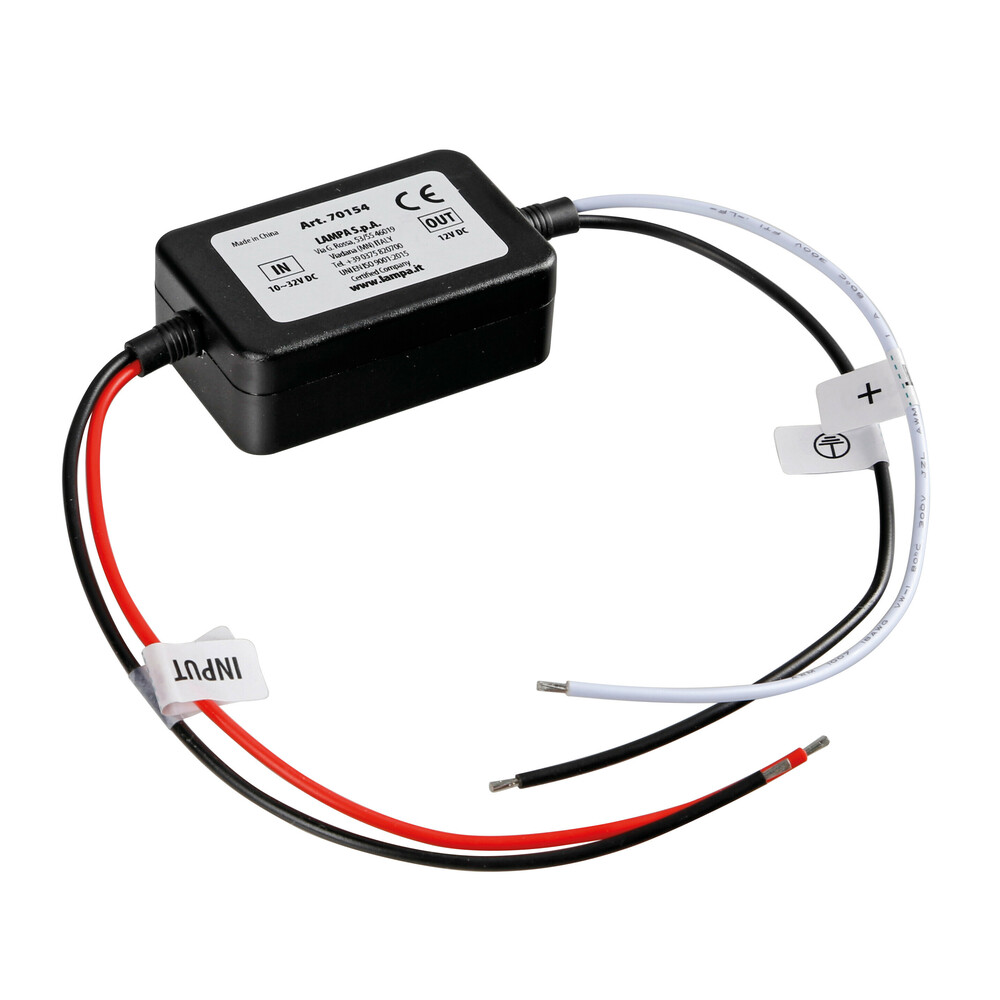 Εικόνα 1 από 2 — ΣΤΑΘΕΡΟΠΟΙΗΤΗΣ ΤΑΣΗΣ 10-32V DC-12 DC 8A 55x35x20mm IP65 LAMPA – 1 ΤΕΜ.