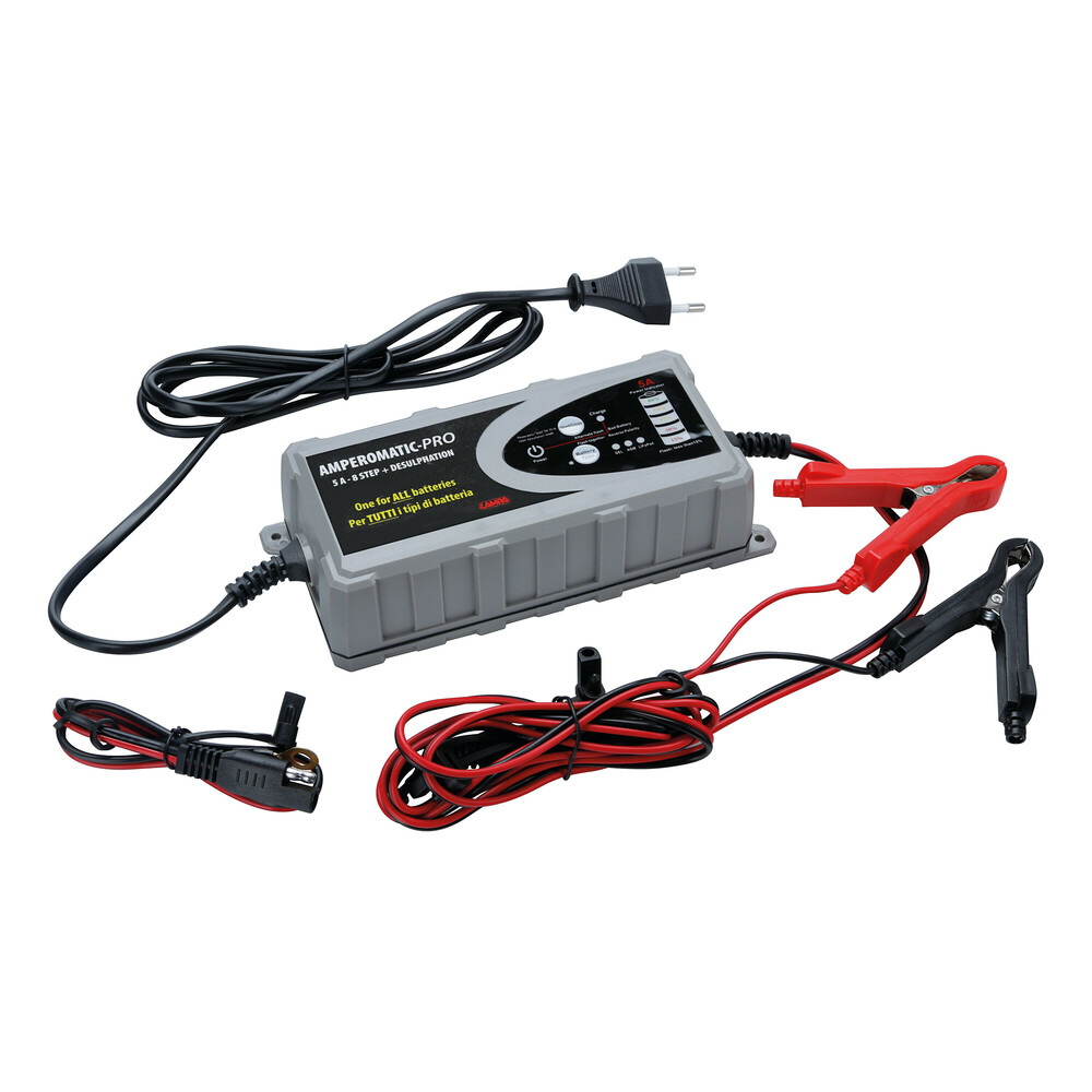 Εικόνα 1 από 3 — ΦΟΡΤΙΣΤΗΣ ΜΠΑΤΑΡΙΑΣ AMPEROMATIC PRO 12V 5A 12>120Ah GEL/STD/SMF/AGM/EFB/LiFePo4