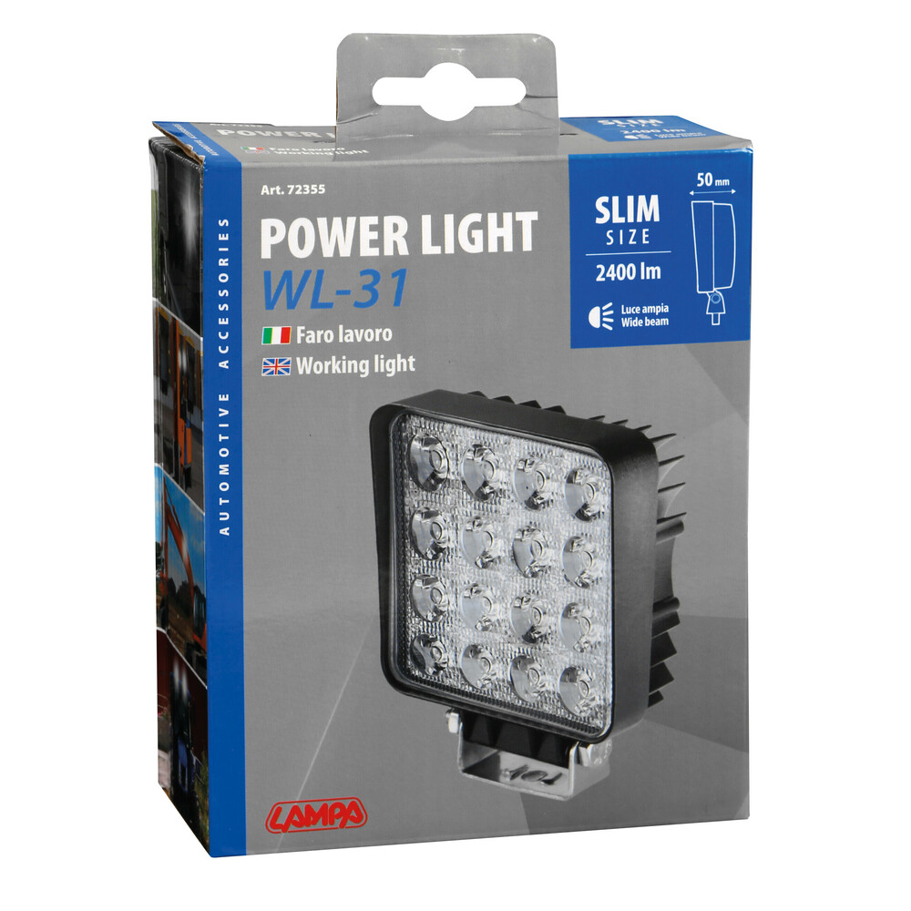 Εικόνα 4 από 4 — ΠΡΟΒΟΛΕΑΣ ΕΡΓΑΣΙΑΣ 9/32V 48W 16LED 2400lm 6.000K ΔΙΑΘΛΑΣΗΣ (WIDE BEAM) 128x108mm WL-31 LAMPA – 1 ΤΕΜ