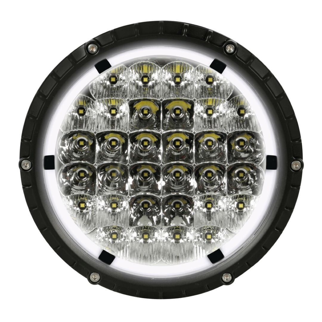 Εικόνα 4 από 8 — ΠΡΟΒΟΛΕΑΣ BEXTAR 10-30V 62 LED 73W 6.500Κ 6080lm ΚΑΡΦΙ ΜΕ NEON ΘΕΣΕΩΣ ΣΤΡΟΓΓΥΛΟΣ (195x205x65 mm) -1ΤΕΜ.