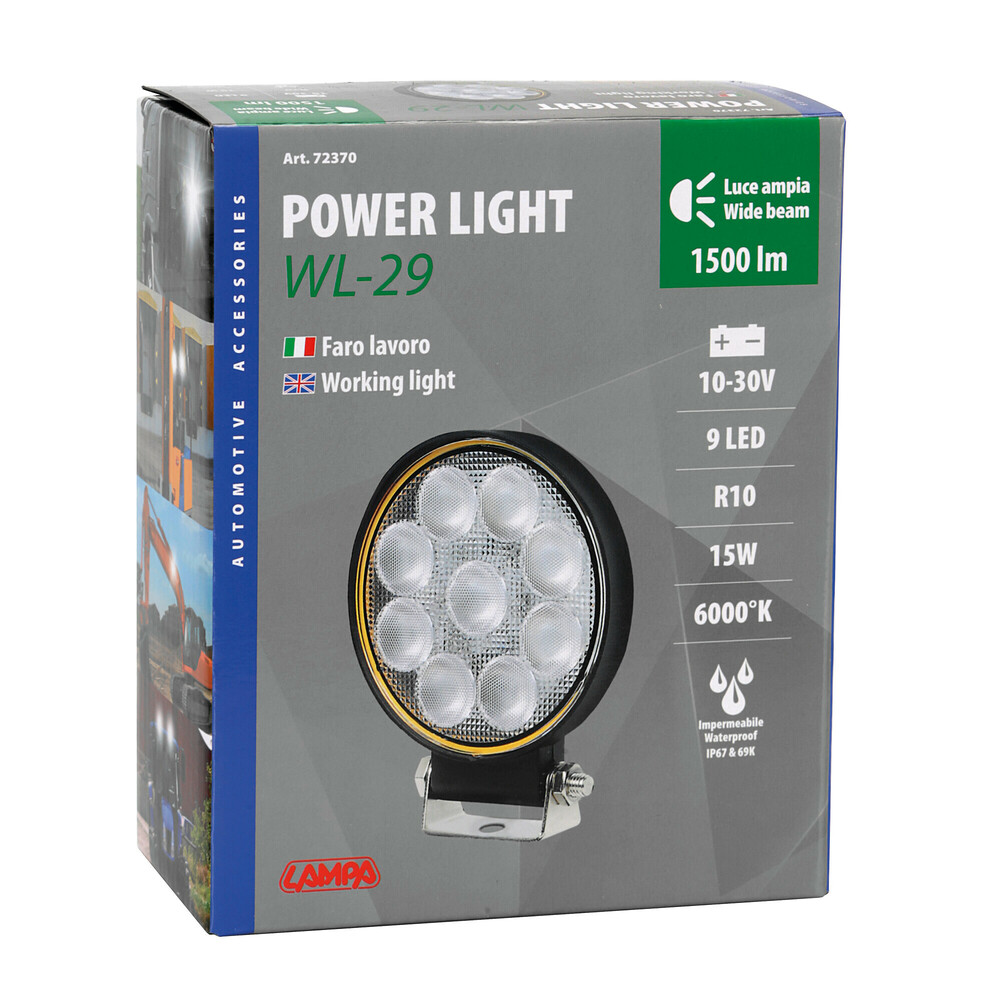 Εικόνα 6 από 6 — ΠΡΟΒΟΛΕΑΣ ΕΡΓΑΣΙΑΣ WL-29 10/30V 15W 1500lm 6.000k 9LED COMBO (ΔΙΑΘΛΑΣΗΣ) ΣΤΡΟΓΓΥΛΟΣ 135x110mm LAMPA – 1 τεμ.