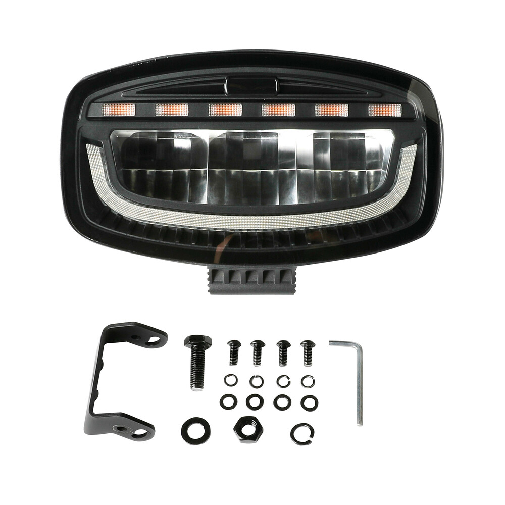 Εικόνα 6 από 9 — ΠΡΟΒΟΛΕΑΣ ΜΕ ΠΟΡΤΟΚΑΛΙ LED ΦΛΑΣ GLARE OVAL-PRO DEMON LINE 10>30V 51 LED 60W 3500lm 247x175x93mm LAMPA – 1 ΤΕΜ.