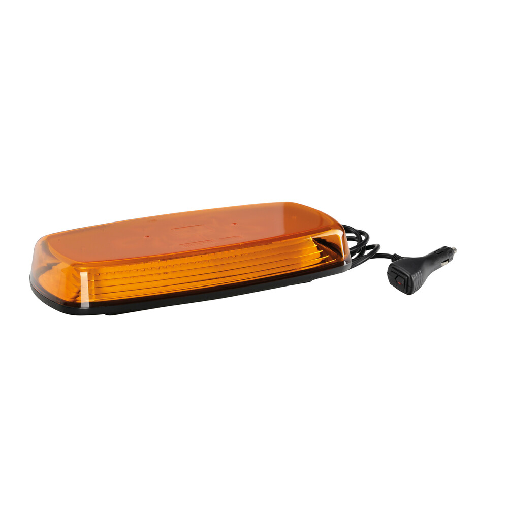 Εικόνα 1 από 6 — ΦΑΡΟΣ/ΣΤΡΟΜΠΟ MINI BAR 12/24V 38W 84LED ΠΟΡΤΟΚΑΛΙ 7 ΧΡΗΣΕΩΝ ΜΕ ΦΙΣ ΑΝΑΠΤΗΡΑ ΜΑΓΝΗΤΙΚΟ 304,5×157,4mm
