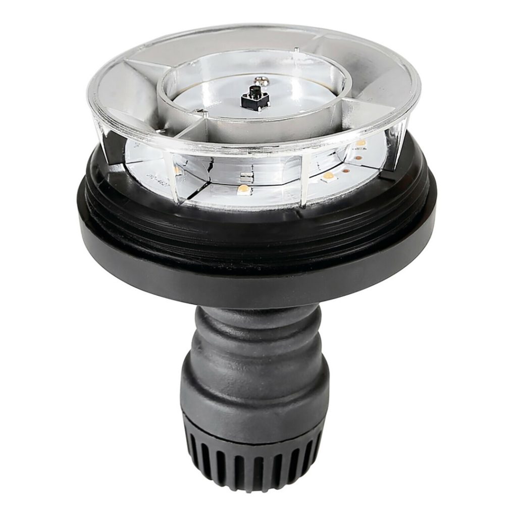 Εικόνα 2 από 6 — ΦΑΡΟΣ ΠΕΡΙΣΤΡΕΦΟΜΕΝΟΣ 8LED RL-15 9-32V 3 ΛΕΙΤΟΥΡΓΙΩΝ ΒΙΔΩΤΟΣ ΕΛΑΣΤΙΚΟΣ ΠΟΡΤΟΚΑΛΙ 145x105mm