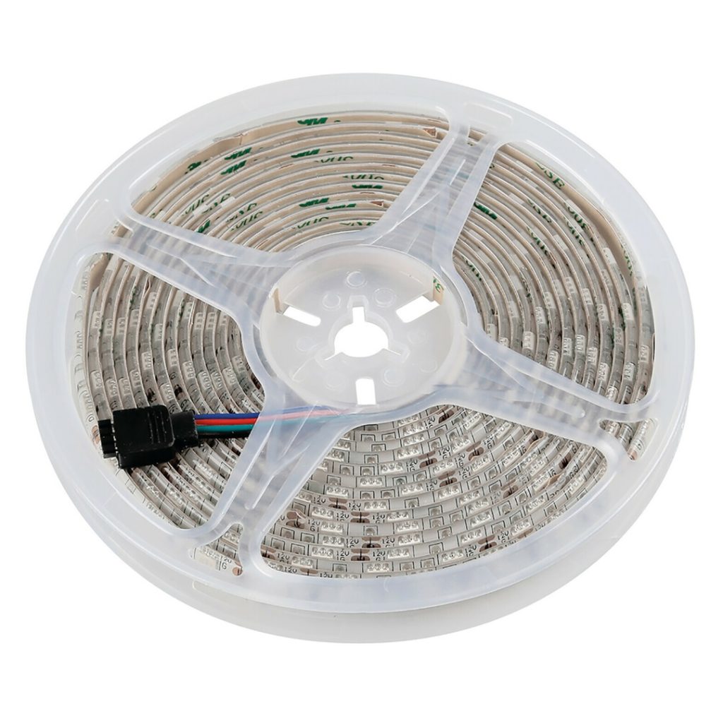Εικόνα 1 από 8 — ΤΑΙΝΙΑ RGB 12V 350SMD LED ΕΥΚΑΜΠΤΗ ΜΕ ΑΥΤΟΚΟΛΛΗΤΗ ΤΑΙΝΙΑ 3M ΚΑΙ ΦΙΣ 4 PIN 500cm