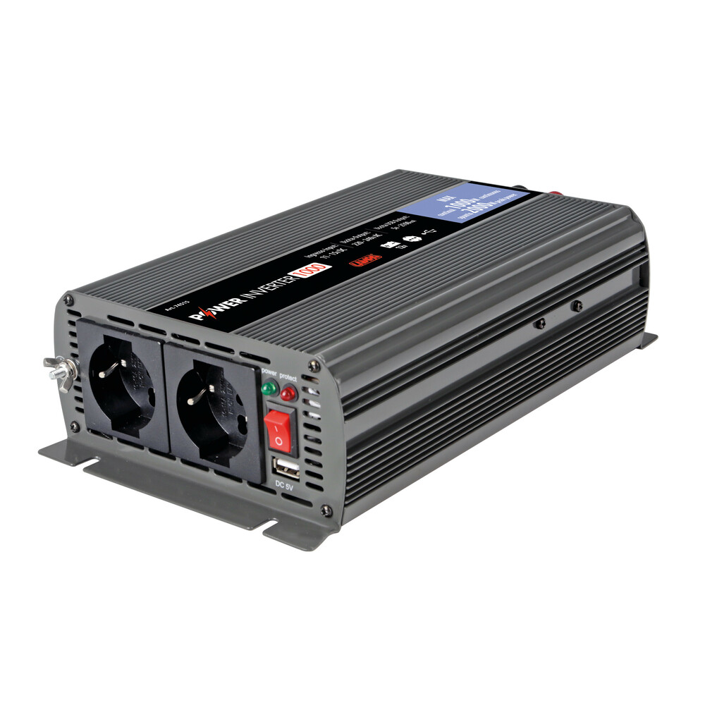 Εικόνα 1 από 6 — INVERTER 12>220-240V max1000W-peak2000W – 1 τεμ.