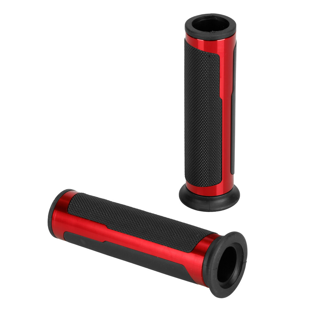 Εικόνα 1 από 2 — ΧΕΡΟΥΛΙΑ MOTO STYLE GRIP ΜΑΥΡΟ/ΚΟΚΚΙΝΟ ΧΡΩΜΑ 22mm+25mm 12cm LAMPA – 2 τεμ.