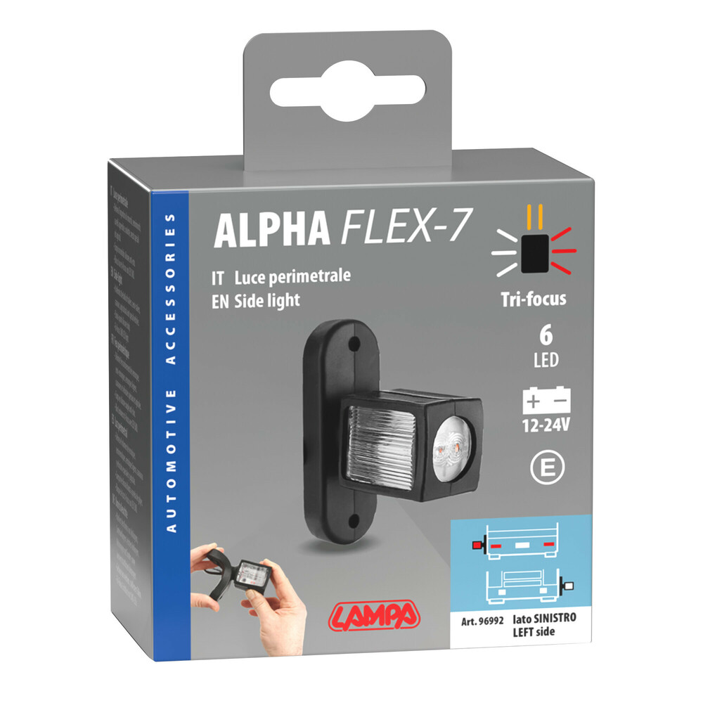Εικόνα 5 από 5 — ΦΩΣ ΟΓΚΟΥ 12/24V ALPHA FLEX 7 ΜΕ 6 LED ΤΡΙΠΛΗΣ ΕΣΤΙΑΣΗΣ ΣΙΛΙΚΟΝΗΣ R148-R10 100x73mm ΑΡΙΣΤΕΡΟ 1ΤΕΜ.