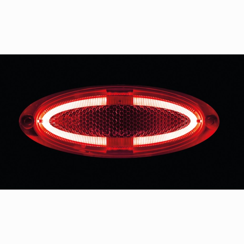 Εικόνα 2 από 5 — ΦΩΣ ΟΓΚΟΥ 4LED ΚΟΚΚΙΝΟ SMD 12/24V 124mm 1ΤΕΜ.