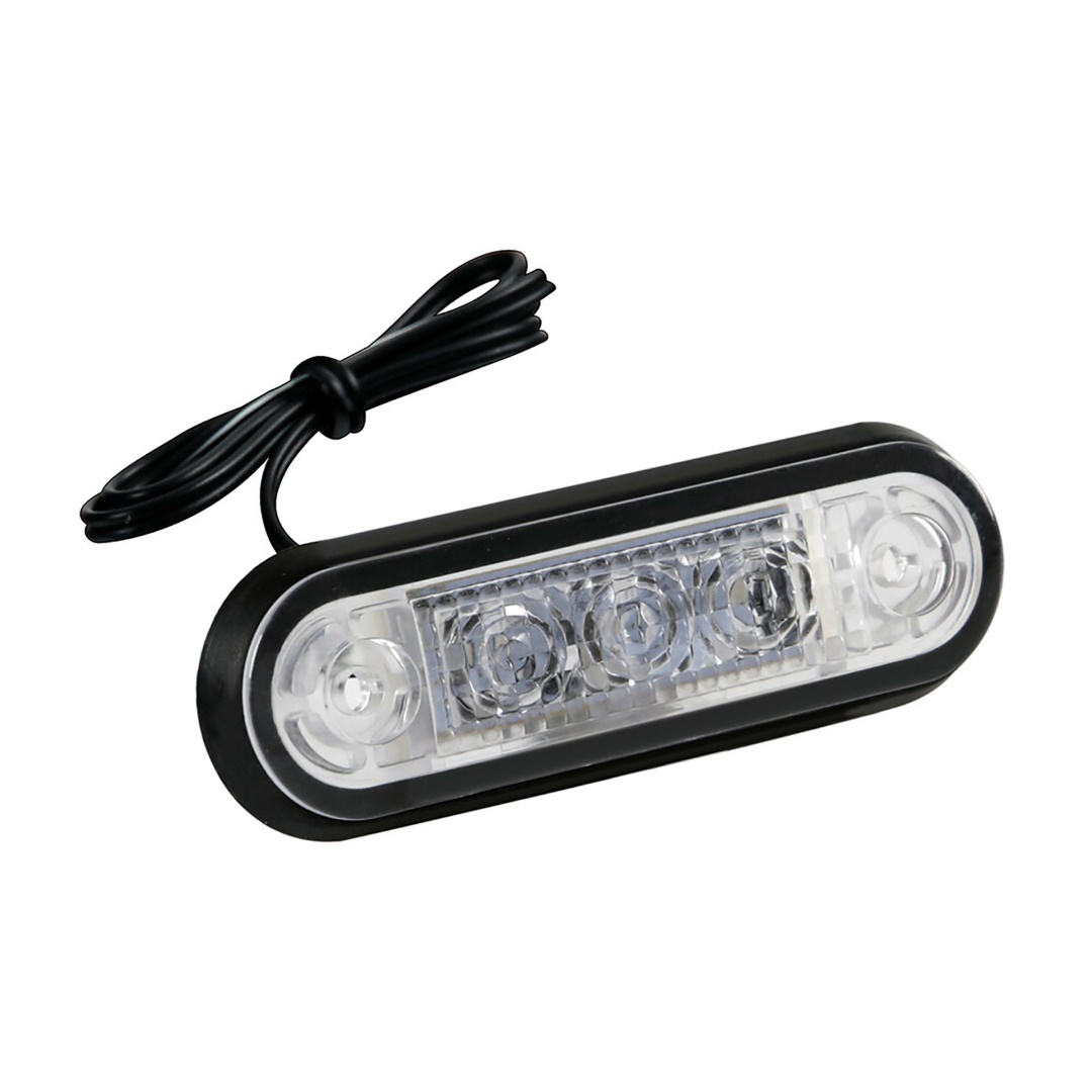 Εικόνα 1 από 6 — ΦΩΣ ΟΓΚΟΥ 3LED ΛΕΥΚΟ SMD 12/24V 85mm LAMPA – 20ΤΕΜ.